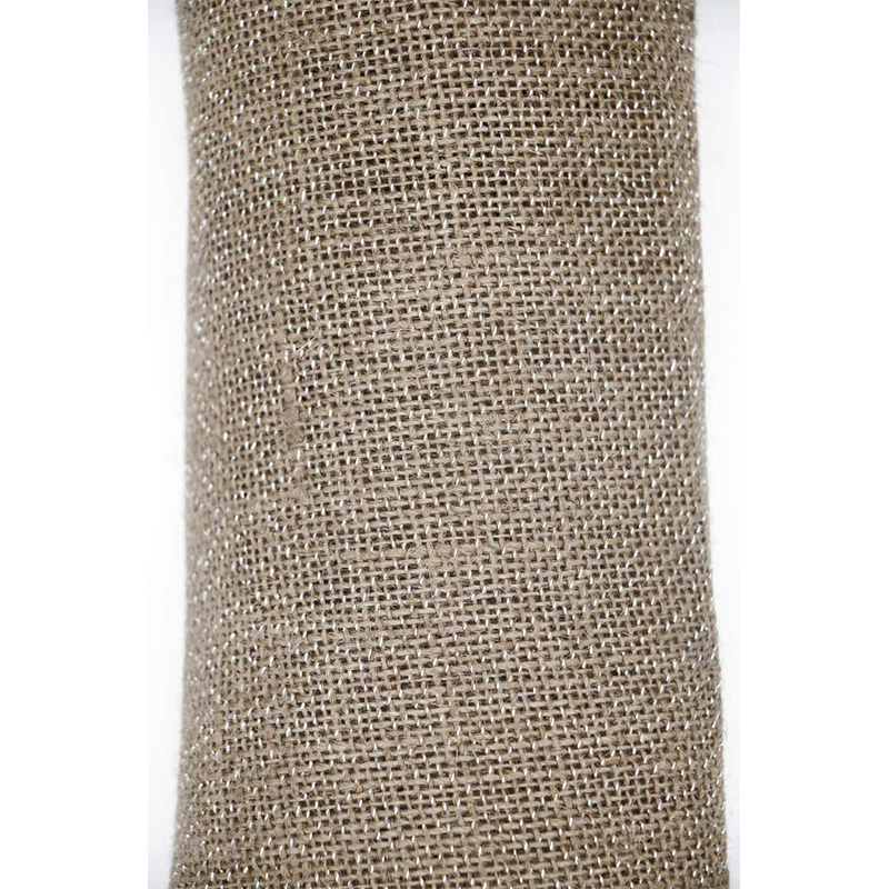 Silver Jute Fabric