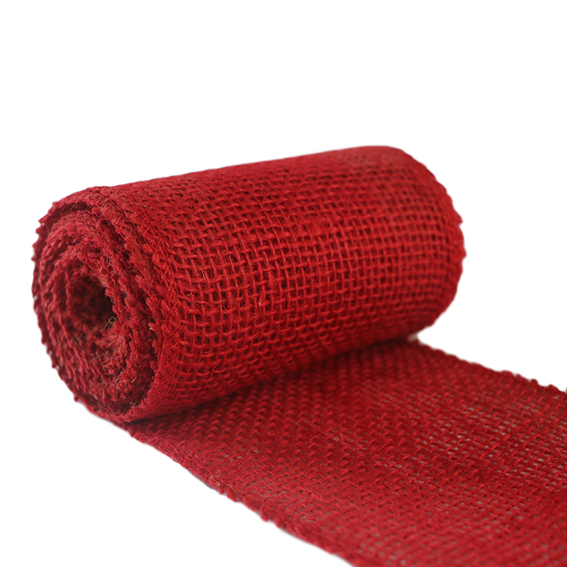 Cheap Red Color Burlap Roll Jute Wholesale